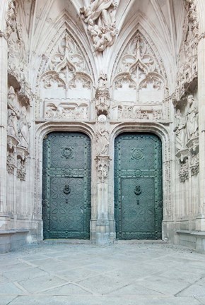 Framed Toledo Cathedral Door, Toledo, Spain Print