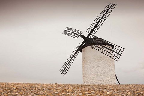 Framed La Mancha Windmills, Campo de Criptana, Castile-La Mancha Region, Spain Print