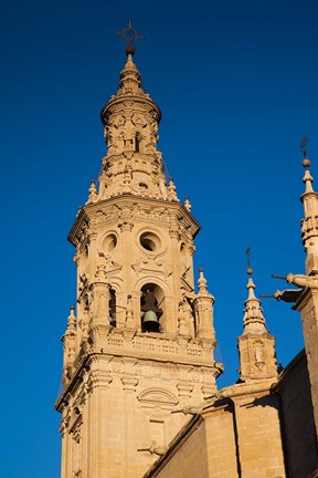 Framed Cathedral of Santa Maria de la Redonda, Logrono, Spain Print