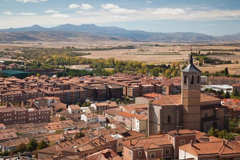 Framed Church of Santiago, Avila, Spain Print