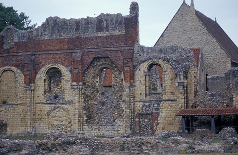 Framed Saint Augustines Abbey Ruins, Canterbury, Kent, England Print