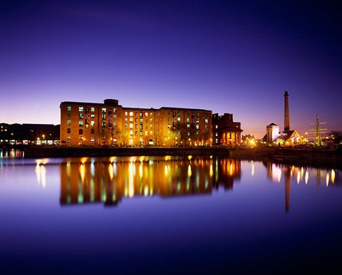 Framed Albert Dock, Liverpool, Merseyside, England Print