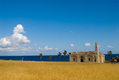 Framed Cyprus, Karpas peninsula, Ayios Thyrsos church Print