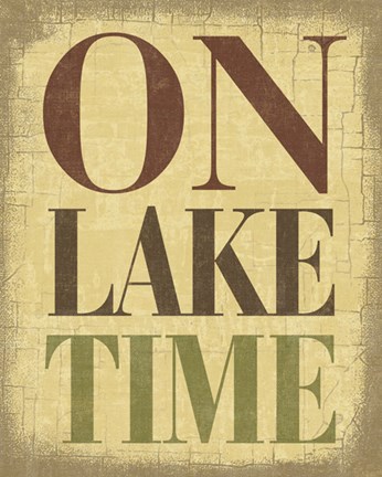 Framed On Lake Time Print
