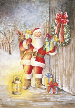 Framed Santa&#39;s Arrival Print