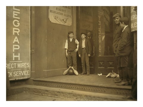 Framed Bowling Alley Boys, New Haven, Connecticut Print