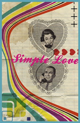 Framed Simple Love Print