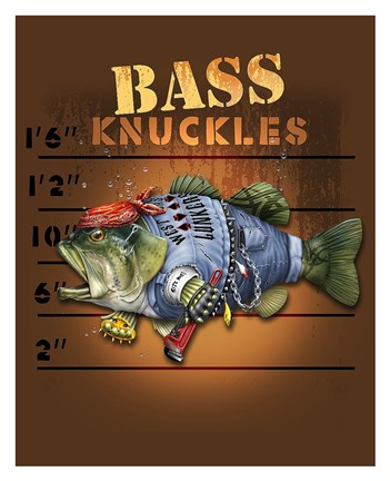 Framed Bass Knuckles Print