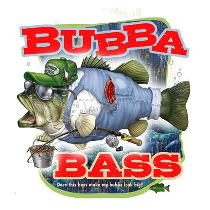 Framed Bubba Bass Print