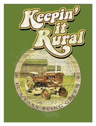 Framed Keepin&#39; It Rural Print