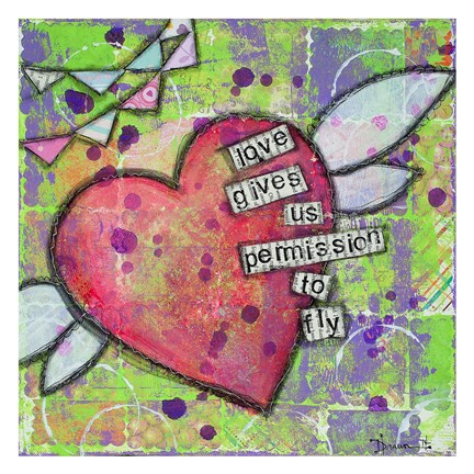 Framed Love Gives Us Permission Print