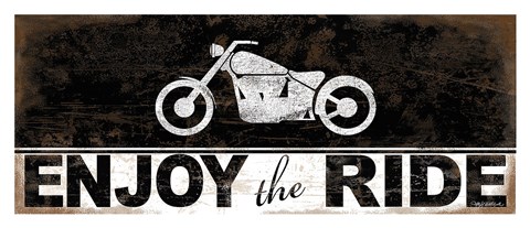 Framed Enjoy the Ride - Motorcycle Print