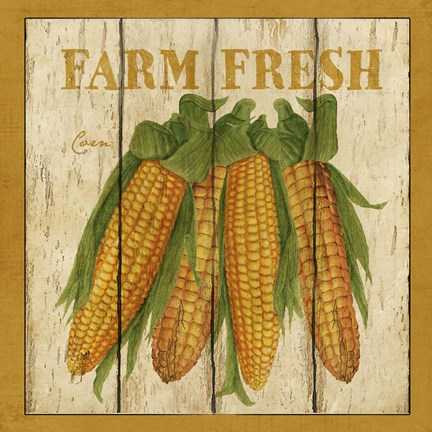 Framed Farm Fresh Corn Print