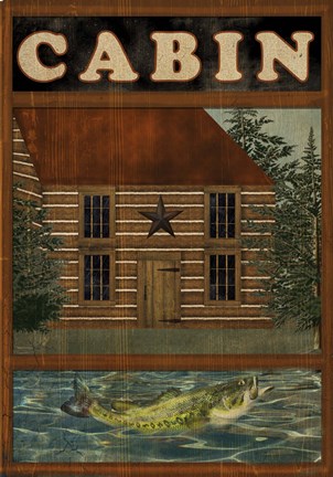 Framed Welcome To The Cabin Print