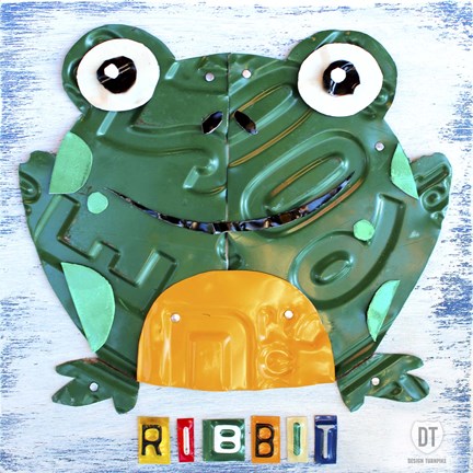 Framed Ribbit The Frog Print
