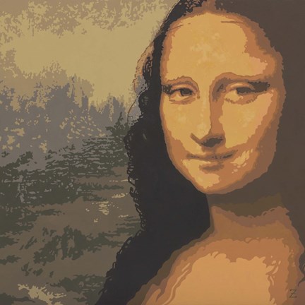Framed Mona Liza Print