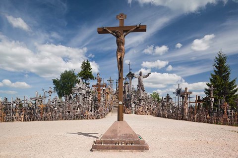 Framed Lithuania, Siauliai, Hill of Crosses, Christianity I Print