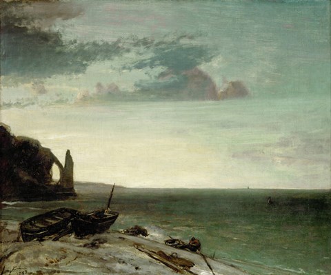 Framed Sea At Etretat, 1853 Print