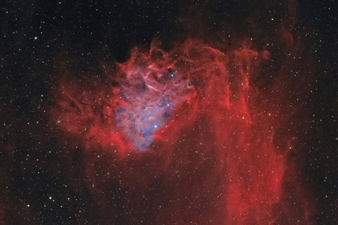Framed Flaming Star Nebula II Print