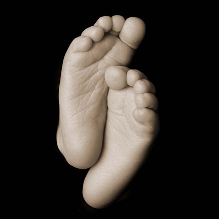 Framed Baby Toes I Print