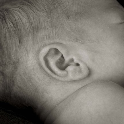 Framed New Baby Ear Print