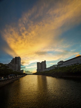 Framed Ala Wai Sunset Print