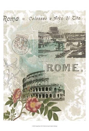 Framed Visiting Rome Print