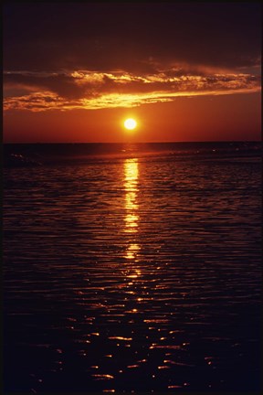 Framed Sunset Holden Beach Print
