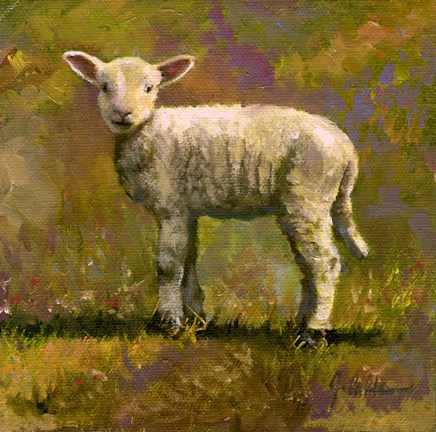 Framed Leap Year Lamb Print
