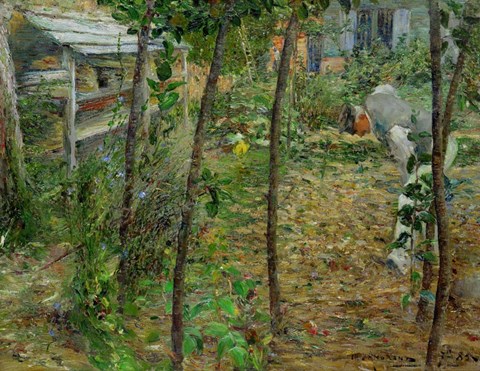 Framed In The Garden, 1885 Print