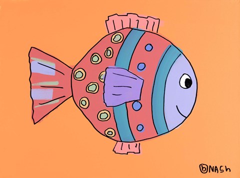 Framed Rose Fish Print