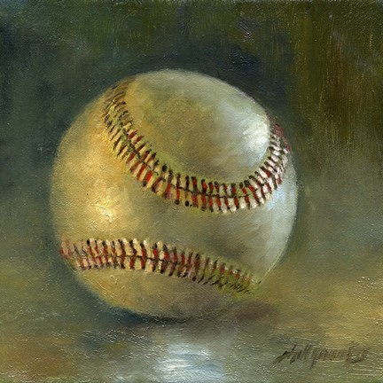 Framed Baseball 8 Print