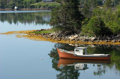 Framed Lobster Boat, Canada Print