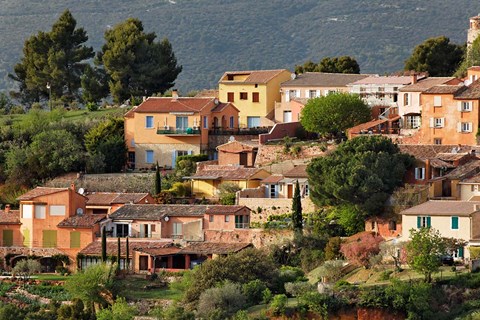 Framed View of Roussillon, France Print