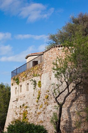 Framed Citadel Wall, Corsica, France Print