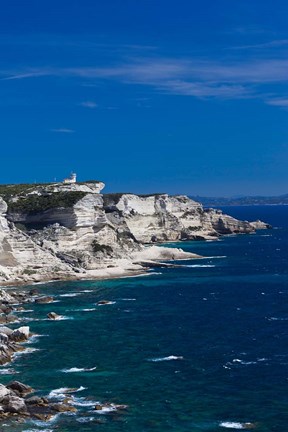 Framed Falaises Cliffs towards Capo Pertusato Print