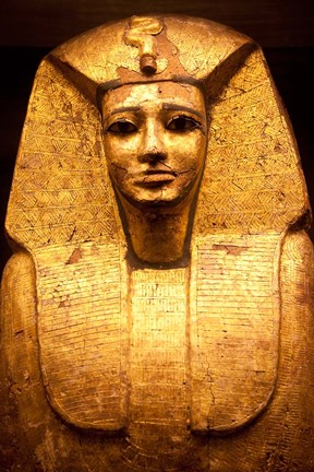 Framed Pharaoh Coffin, France Print