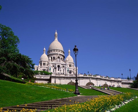 Framed Sacre Coeur, Montmartre, Paris, France Print