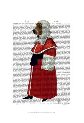 Framed Basset Hound Judge Full I Print