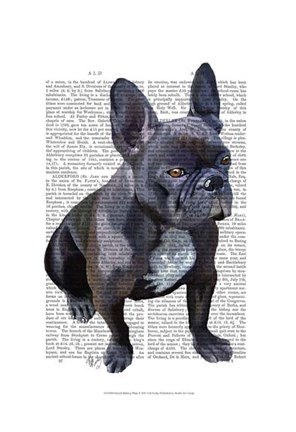 Framed French Bulldog Plain Print