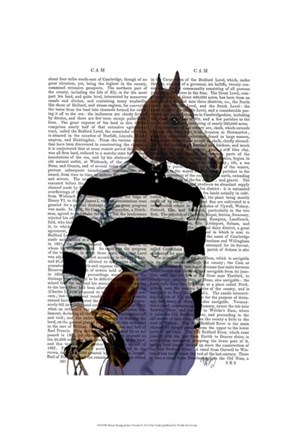 Framed Horse Racing Jockey Portrait Print
