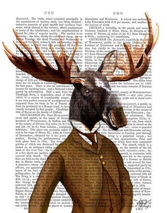 Framed Moose In Suit Portrait Print