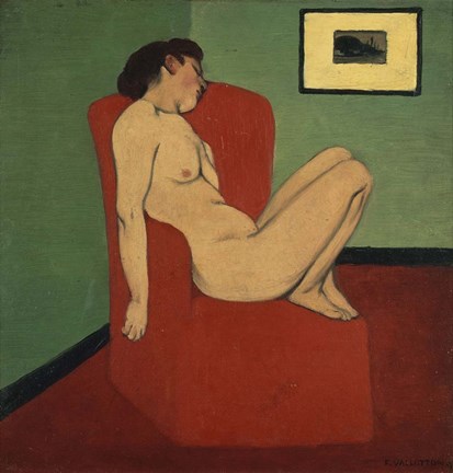 Framed Woman Seated in an Armchair Print