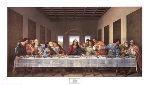 Framed Last Supper Print