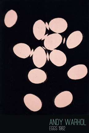 Framed Eggs, 1982 (pink) Print