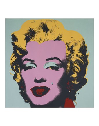 Framed Marilyn, 1967 (on blue ground) Print