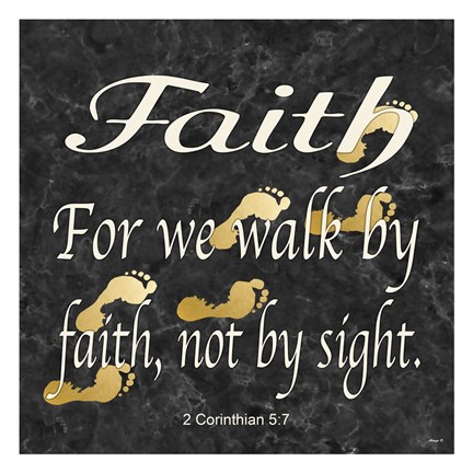 Framed Faith Walk Print