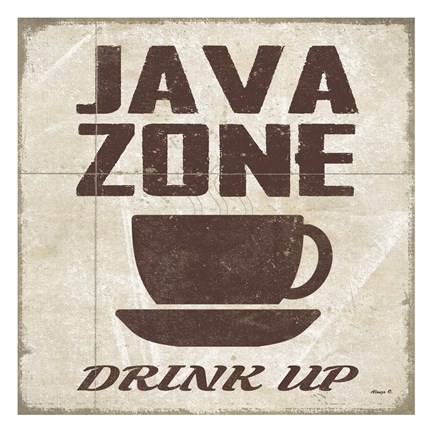 Framed Java Zone Print