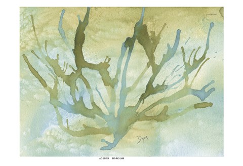 Framed Seafoam Coral II Print