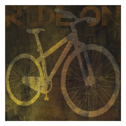 Framed Bikes Rust 02 Print